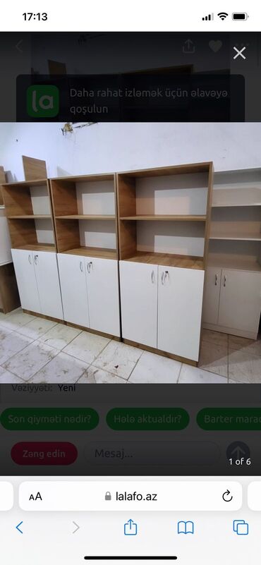 Ofis dolabları: Dolablar YENİDİR Hündürlük 180.sm eni 80 sm derinlik 35 sm ünvan — 2