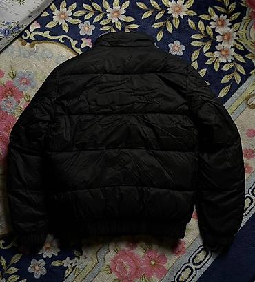 вязаный ажурный кардиган: Пуховик Lacoste, черный - Классический стеганый пуховик с высоким — 2