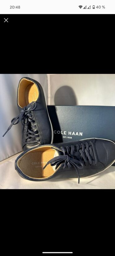 кроссовки кожа: Продаю кеды "Cole Haan" Grand OS Б/У 9/10 размер 43,5 - 44 Материал