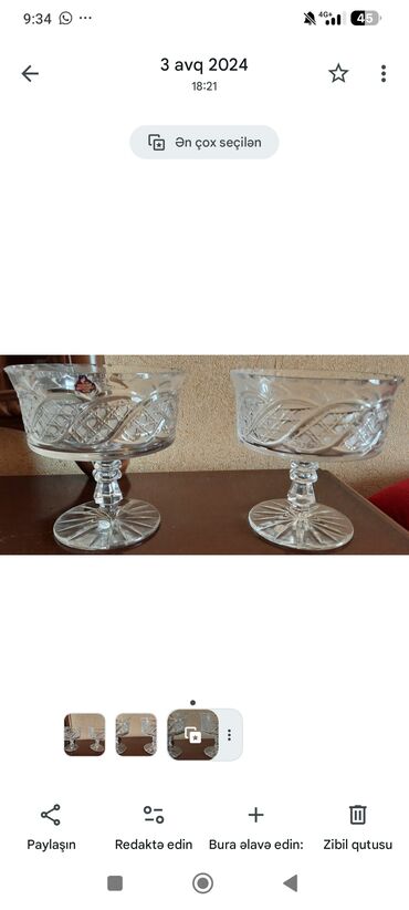 Tort və şiriniyyat qabları: Tort və şiriniyyat qabı, Xrustal, SSRİ