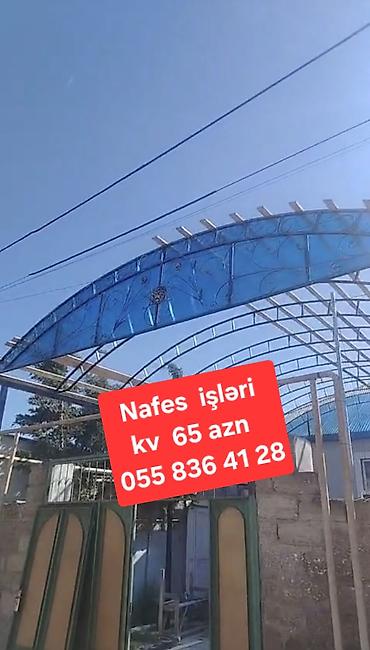 ev tipi çadır: “Nəfes işləri” – hovlu və girişlər üçün dekorativ metal karkaslı — 1