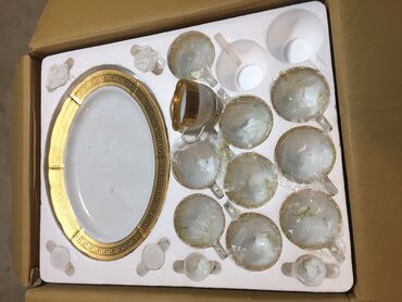 Nahar dəstləri və servizlər: Nahar dəsti, rəng - Qızılı — 6