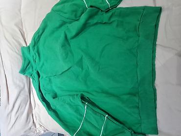 svitir: Yaşıl rəngli yarım-fermuarlı sweatshirt — 2