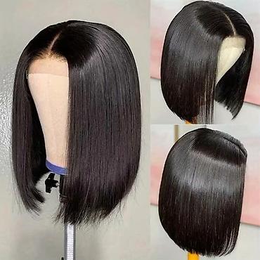 teg: Kosa perika – crna bob frizura sa šiškama - Stil: klasični bob do — 7