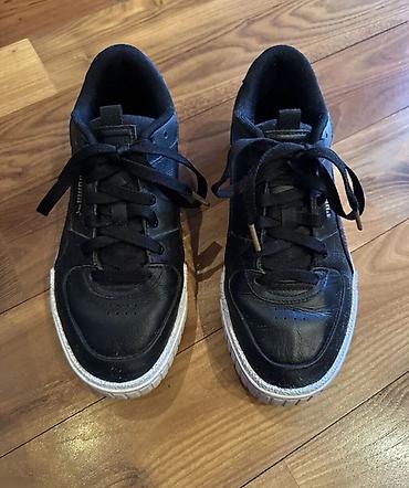 Kişi ayaqqabıları: Puma kişi/unikal stil idman ayaqqabısı - Rəng: qara üst, ağ altlıq - — 4