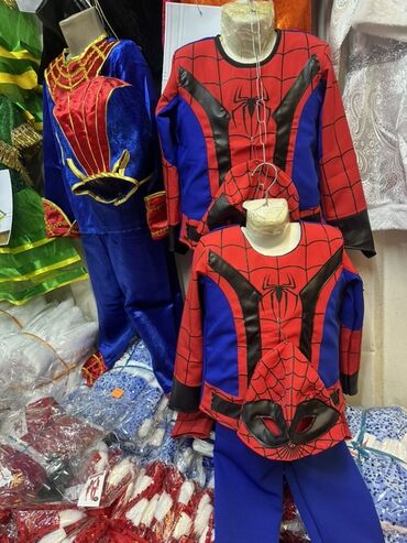 Карнавальные костюмы: Детские карнавальные костюмы - Дед Мороз/Санта: красные бархатистые — 10