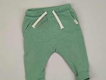 spodnie dresowe zielone: Spodnie dresowe, H&M, 6-9 m, stan - Dobry