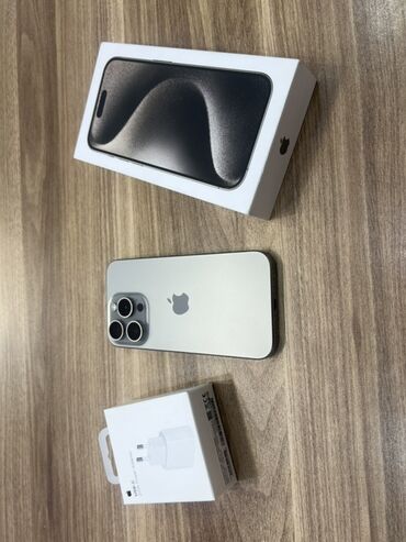 ayfon adapter: IPhone 15 Pro, 128 ГБ, Natural Titanium, Гарантия, Кредит, Отпечаток пальца