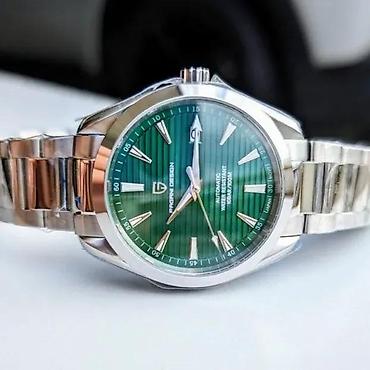 Ručni satovi: PAGANI DESIGN PD-1688-40mm-Zelena-OmegaSeamaster Homage Potpuno nov — 5