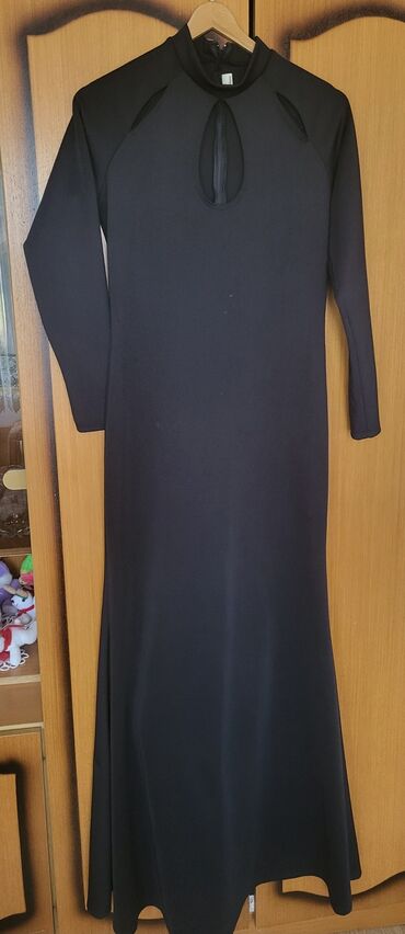 haljina tesini: L (EU 40), bоја - Crna, Drugi stil, Dugih rukava