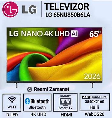 lg qned: LG Smart TV-lər – 4K UHD, AI və WebOS26 Modellər: - LG 55NU850B6LA – — 2
