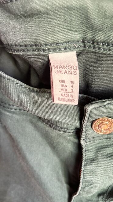 Farmerke: Mango farmerke, zelena boja, jako kvalitetne, fenomenalno stoje, imaju — 5