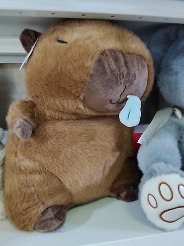 toy: Мягкая игрушка «Капибара» — плюшевый персонаж в виде спящей капибары с — 1