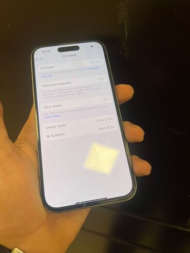 i̇phone 14 qiymeti: IPhone 15 Pro, Gümüşü