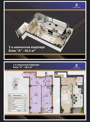 сдаются помещение: 1 комната, 56 м², Элитка, 10 этаж, ПСО (под самоотделку)