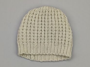 czapka beżowa z pomponem: Hat, condition - Good