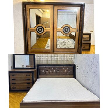 Divanlar: İkinəfərlik çarpayı, Dolab, Termo, 2 tumba, İşlənmiş