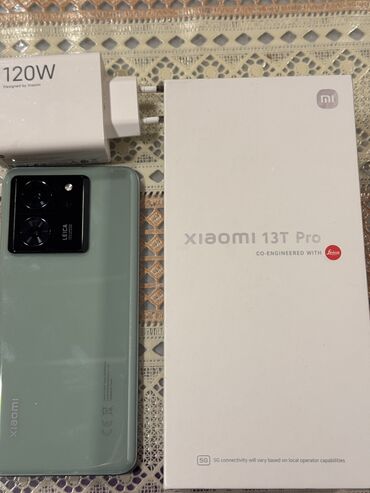 Xiaomi: Xiaomi 13T Pro, 512 GB, rəng - Yaşıl, 
 Sensor, Barmaq izi, Face ID