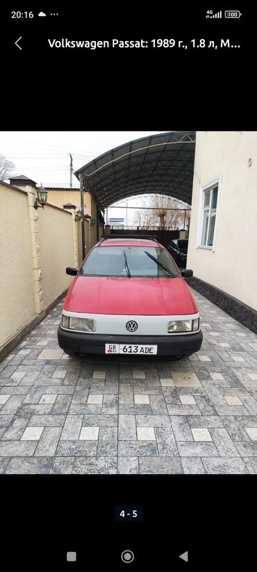 вариантка авто: Volkswagen Passat Variant: 1989 г., 1.8 л, Механика, Бензин, Минивэн
