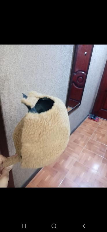 kepka: Teddy materiallı beysbol papağı – bej rəngdə - Yumşaq, xəzvari — 2
