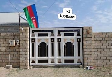 Yeni Dəmir Həyət darvazası, Yana açılan, 3 m, Mexaniki, Qapı ilə, rəng - Ağ, Kredit var, Ödənişli quraşdırma, Ödənişli çatdırılma, Pulsuz çatdırılma