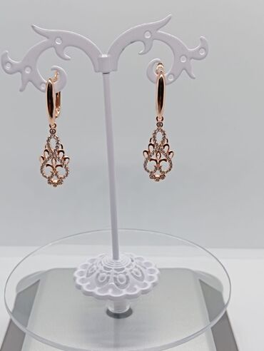 Серьги: Серьги, Женские, Вставка: Фианит, Новый — 6