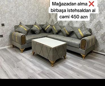 salon divanı: Yeni, Künc divan, Qonaq otağı üçün, Açılmayan, Azərbaycan — 1