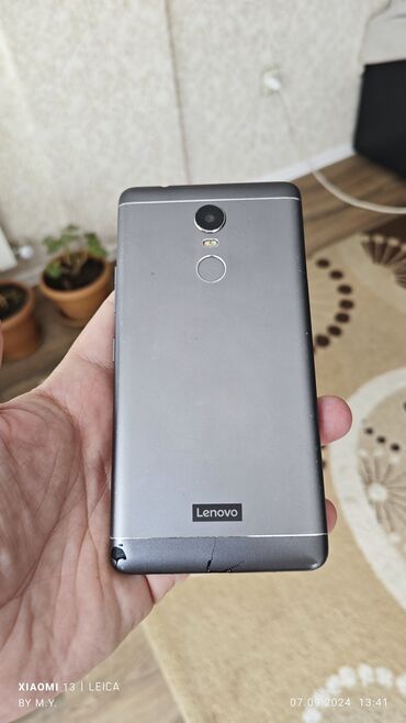 2 ci əl telefon: Lenovo K6 Note, 32 GB, rəng - Boz, Sensor, Barmaq izi, İki sim kartlı