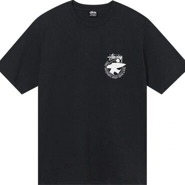 базовая футболка оверсайз мужская: Футболка S (EU 36), цвет - Черный