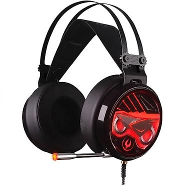 Kompüter aksesuarları: №: 10840 Məhsulun adı: Oyun qulaqlığı A4Tech M630 Bloody Gaming Black — 1