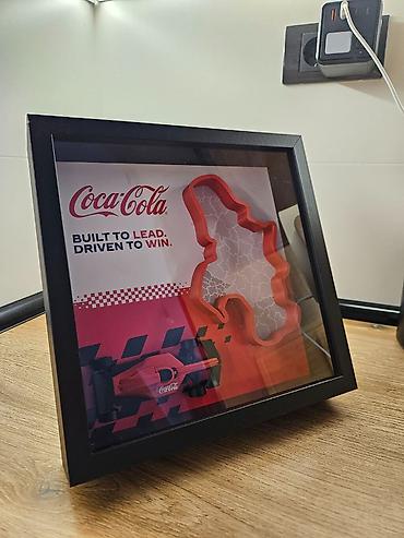tea pre i posle: Reklama COca-COla FoRmula 1 SOLIDNO OCUVANA,MINIMALNI ZNACI — 4