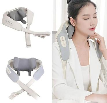 шейный массажёр: Электрический массажер для шеи, спины и тела Kneading Neck massager А — 4