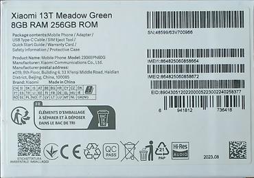 15t pro: Смартфон Xiaomi 13T Meadow Green Состояние отличное, работает — 3