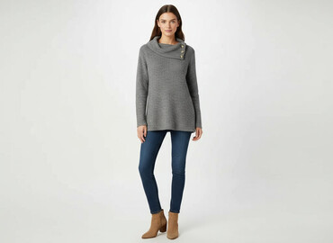 sweter futerkowy: Women`s sweater, size S