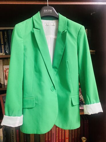 мужской зеленый пиджак: Пиджак, XS (EU 34)