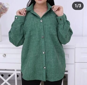 зеленая рубашка женская: Рубашка