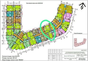 Продажа квартир: 3 комнаты, 112 м², Элитка, 4 этаж, ПСО (под самоотделку)