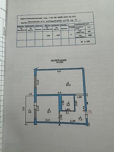 2021: 1 комната, 43 м², 105 серия, 9 этаж, Евроремонт — 2