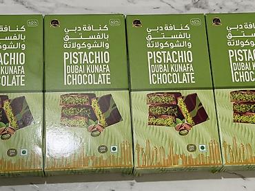 dubay şakaladı: Dubay şokoladı Pistachio Dubai Kunafa Chocolate Püstəli kunəfə — 1