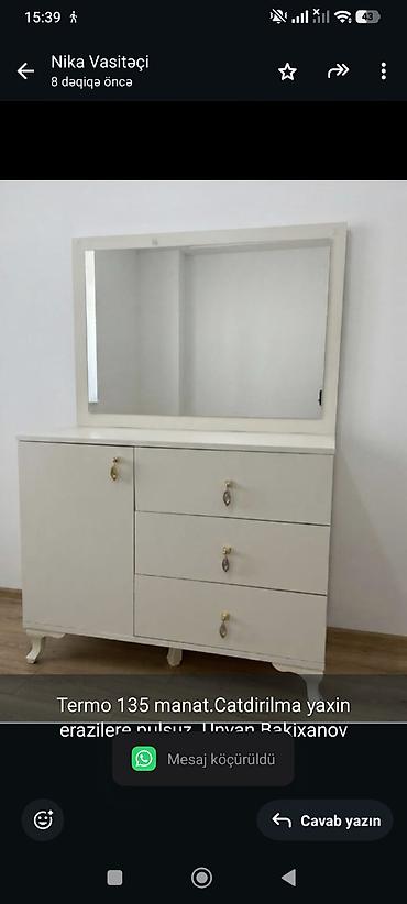 Termo 135 manat.Catdirilma yaxin erazilere pulsuz .Unvan Bakixanov