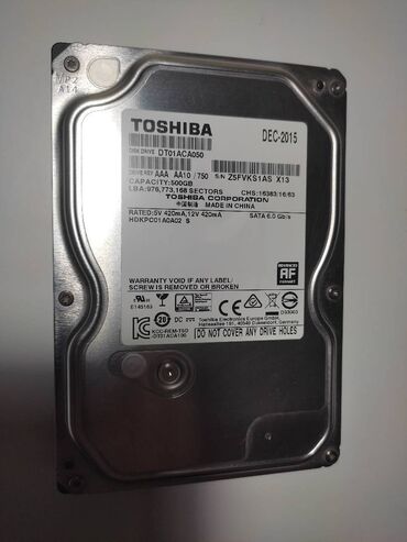 диск юфс 4: Накопитель, Б/у, Toshiba, HDD, 512 ГБ, 3.5", Для ПК