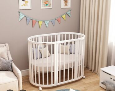 кроватка трансформер для новорожденных: Детская кровать трансформер, Б/у, Кровать-стол