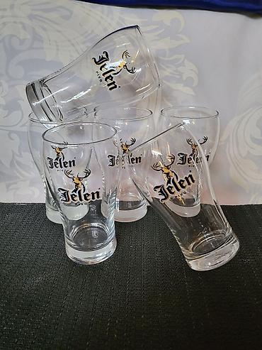 Čaše: Case vintaz,nove za jelen pivo Nemacka. Case za jelen pivo. Komada — 5