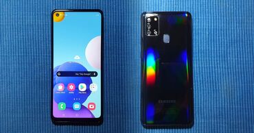 samsung a6 plus qiymeti: Samsung Galaxy A21S, rəng - Qara, İki sim kartlı