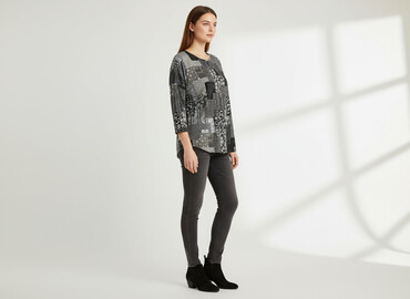 bluzki boho plus size: Infinity Woman, Bluzka damska, rozmiar L