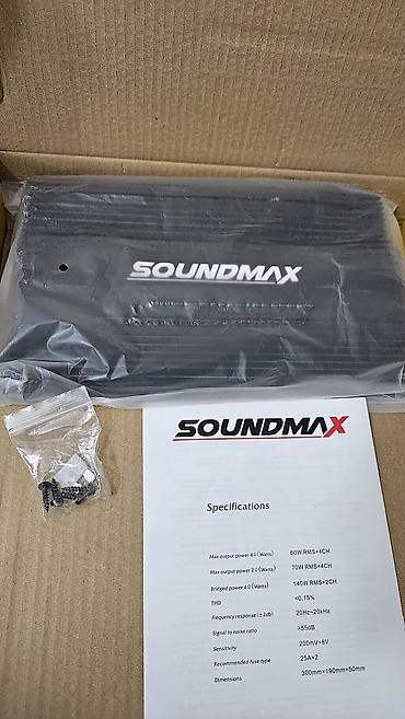 ariston 50: SOUNDMAX SX-KL2838.4 – 4 kanallı Class AB səs gücləndiricisi Əsas — 3