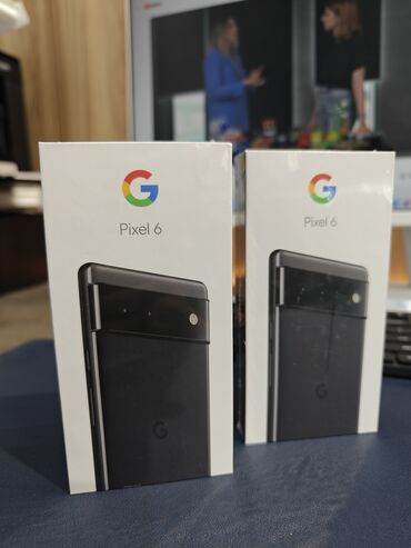 телефон гугл: Google Pixel 6, Жаңы, 128 ГБ, түсү - Кара, 2 SIM
