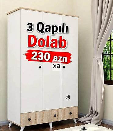 paltar skafi ucuz: 3 qapılı paltar dolabı – 230 AZN - Minimalist dizayn: ağ korpus — 1