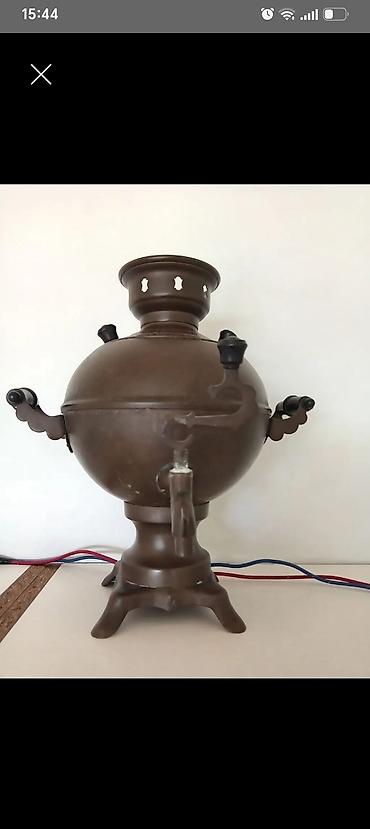 samavar alıram: Məhsul: Klassik metal samovar Təsvir: - Material: metal gövdə — 1