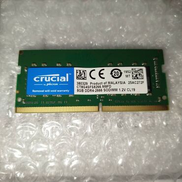 notebook 4 ram: Noutbuk RAM 8GB DDR4
Crucial 8GB DDR4 - 25AZN